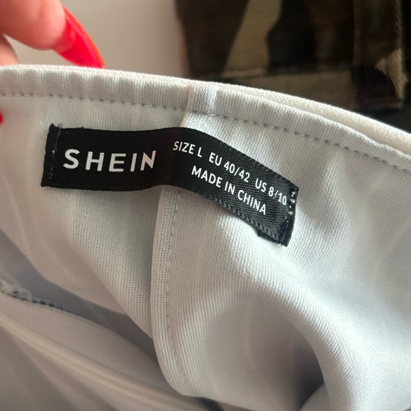 Pinstripe Navy Strapless Mini Dress - Picture 5 of 5